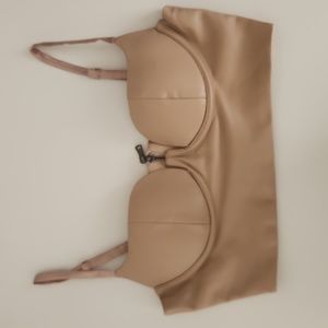 Leatherette Crop Top